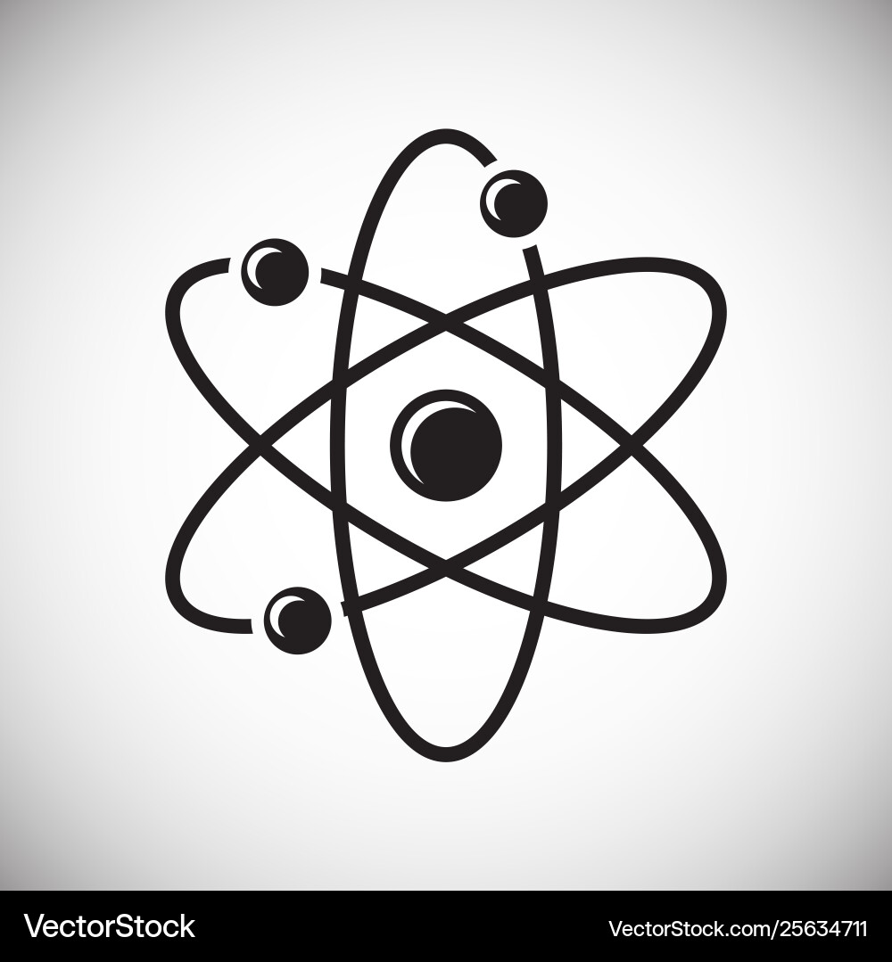 Molecule icon on background for graphic and web Vector Image