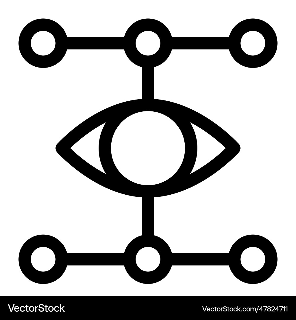Monitoring of various network connections Vector Image