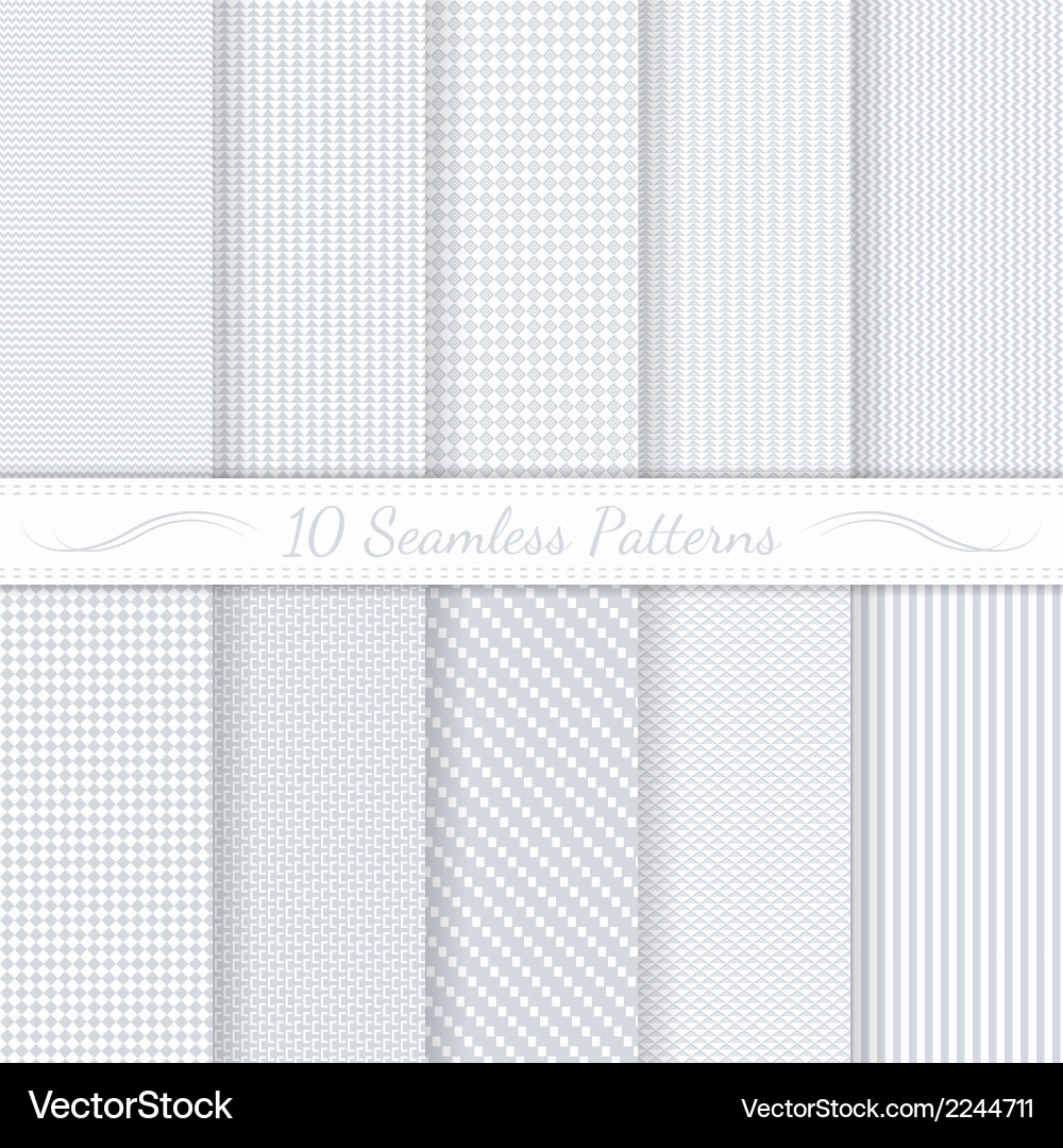 Retro Seamless Pattern Collection vector image