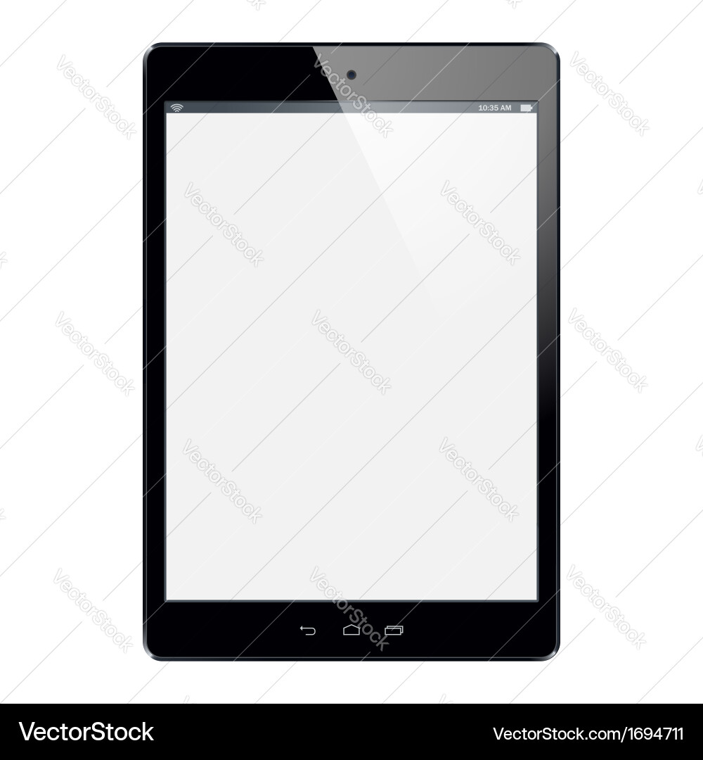 Tablet computer vector image