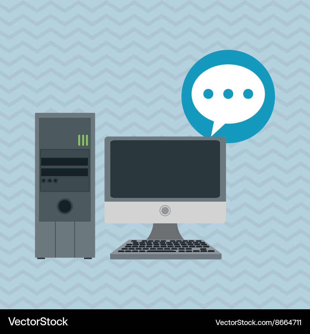 Technology design computer icon internet Vector Image