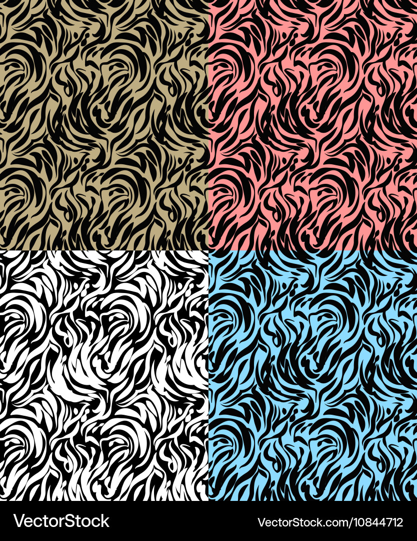 Abstract Zebra Pattern vector image
