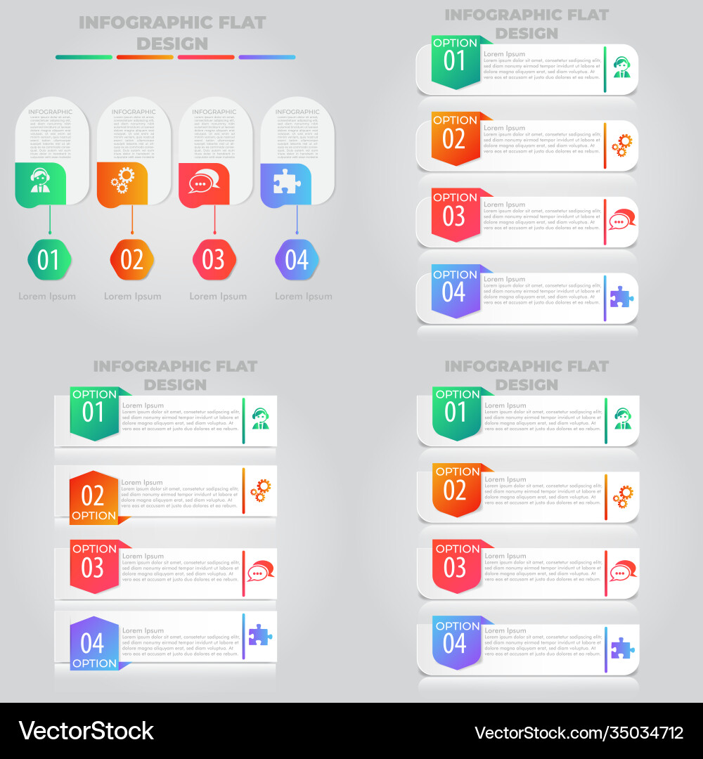 Business data visualization process chart Vector Image