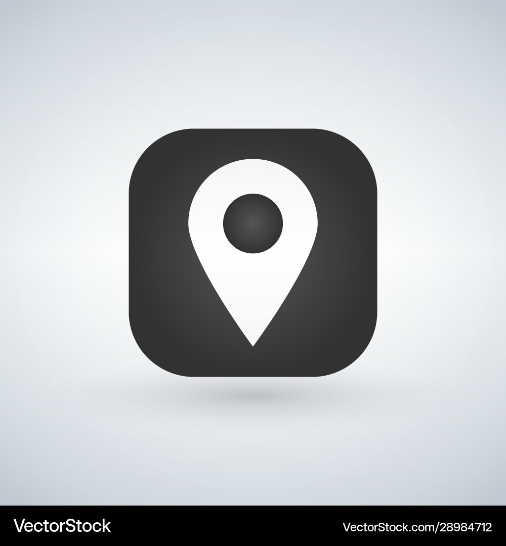 Kartenzeiger oder gps Standortsymbol über Kartenzeiger oder gps Standortsymbol über Vektorbild
