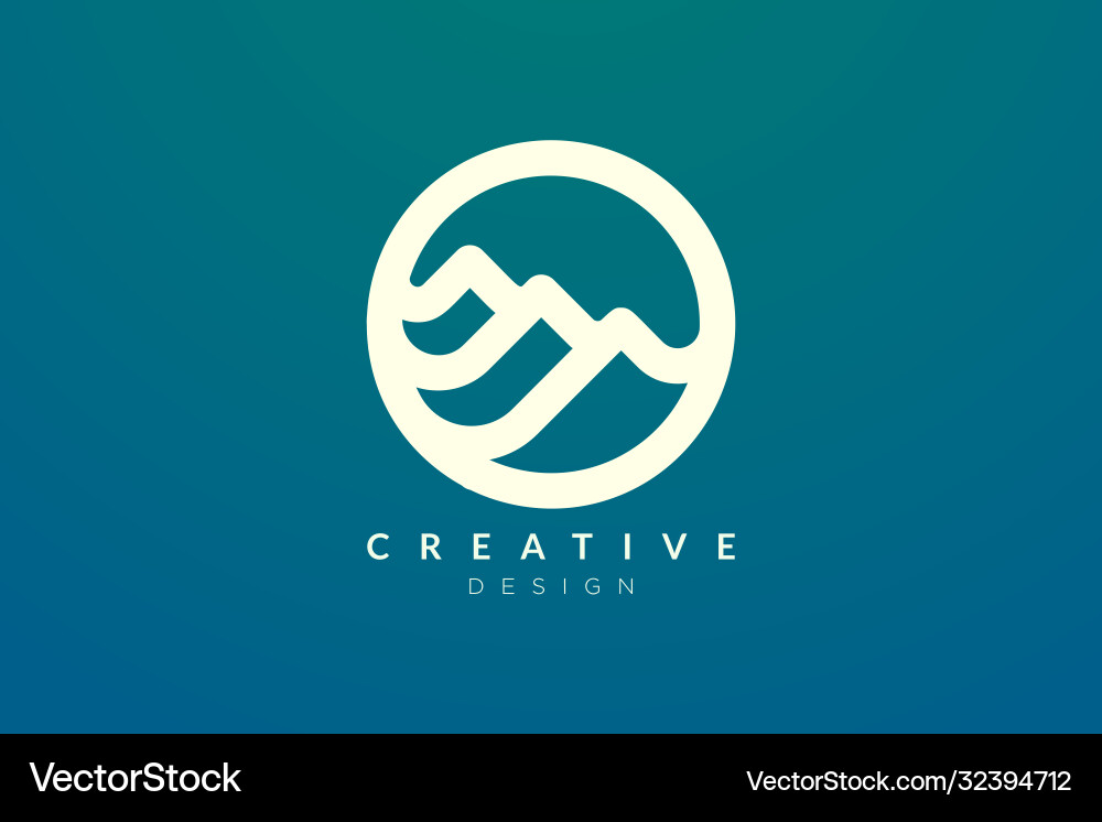 Logo design that combines circle objects Vector Image
