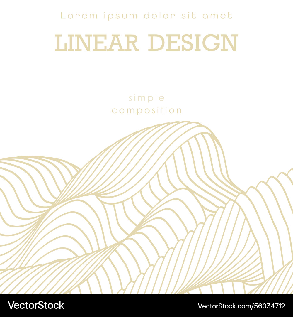 Parallel dynamic lines wavy design cover Vector Image