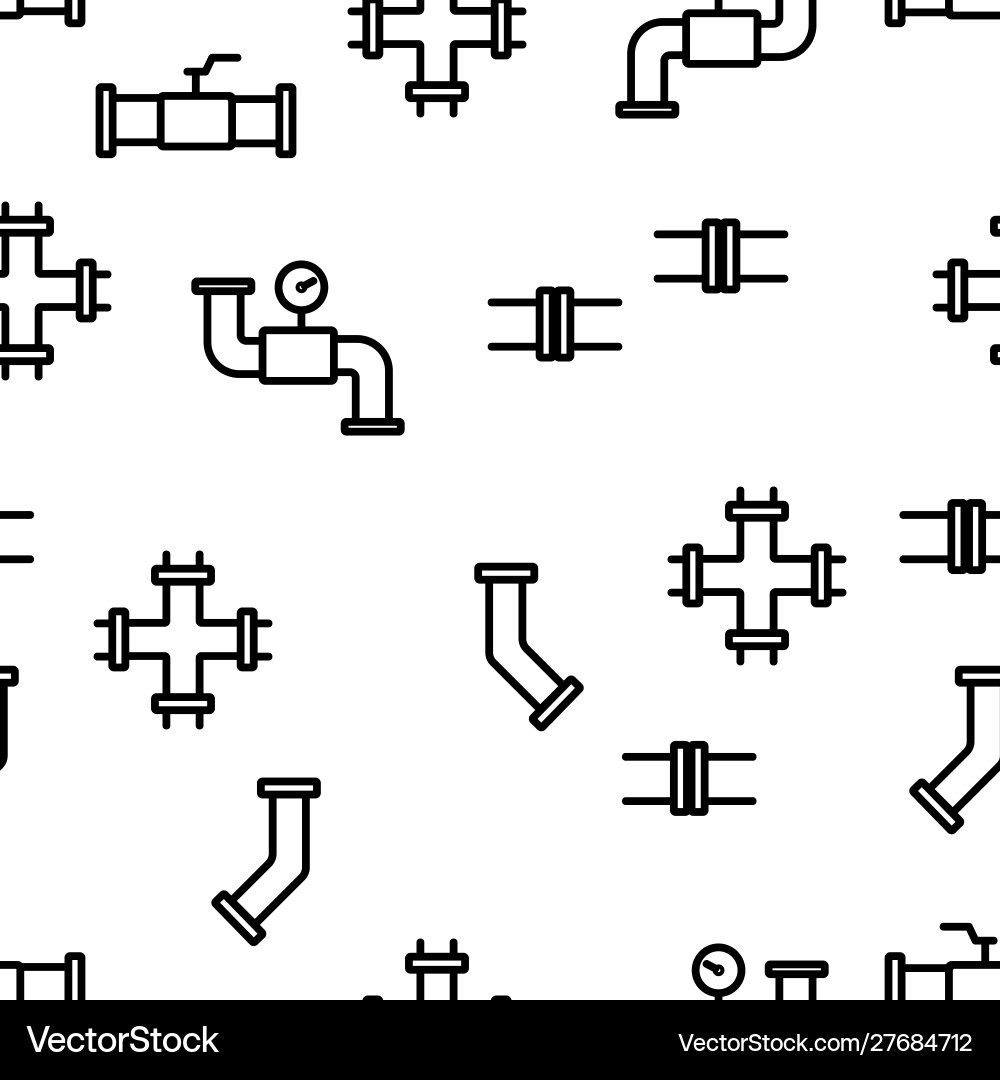 Pipeline seamless pattern Pipeline seamless pattern vector image