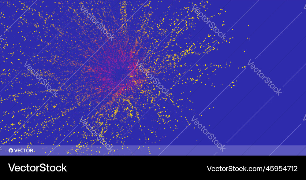 Point explode array with dynamic emitted Point explode array with dynamic emitted vector image