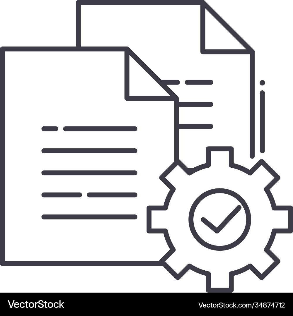 Procedure Workflow Icon vector image