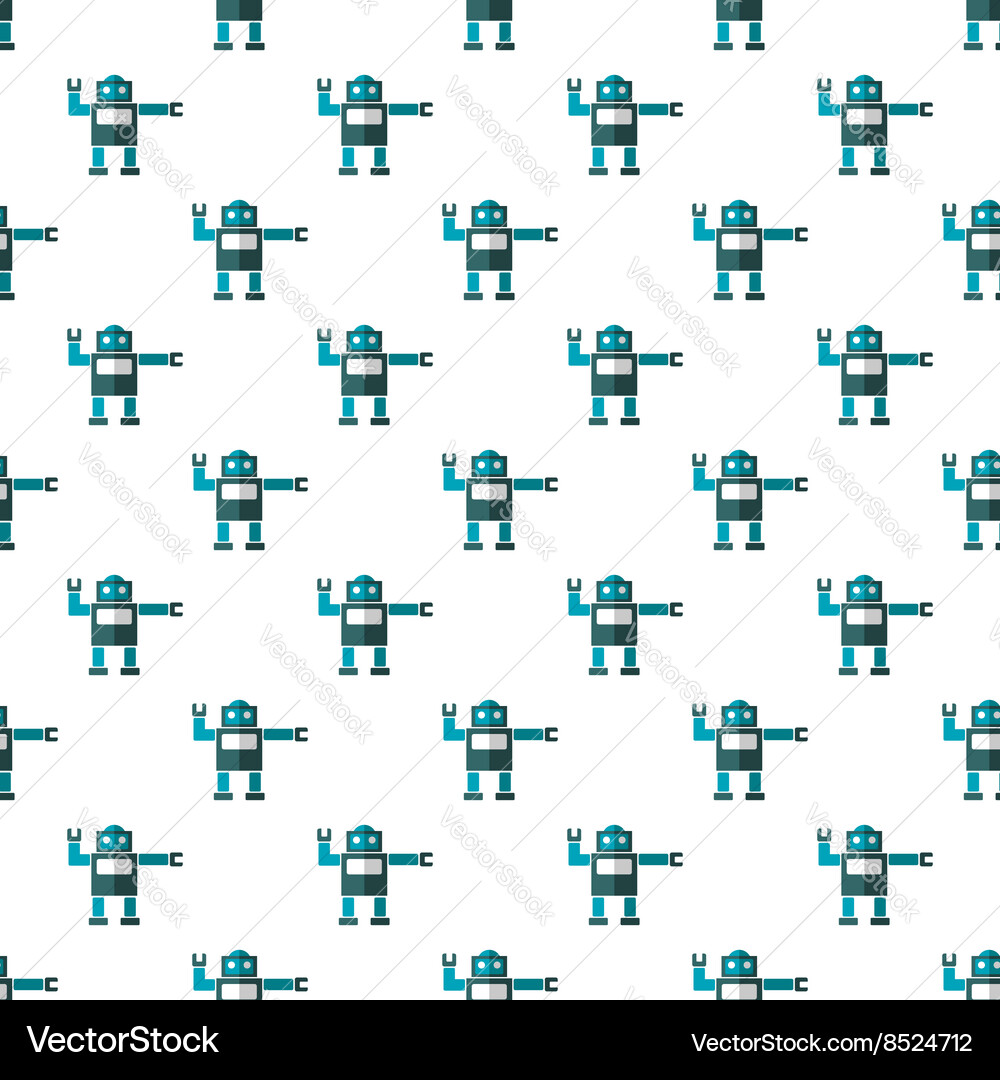 Robotic Circuit Pattern vector image