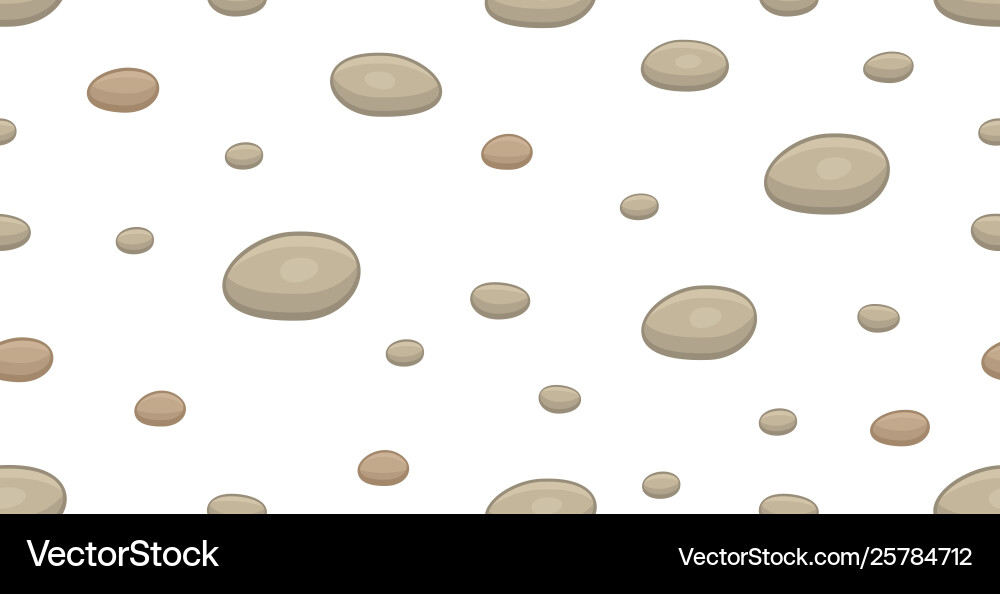 Seamless pattern with stones Vector Image