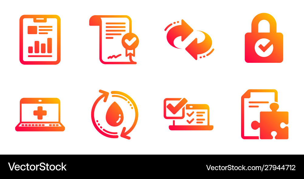 Survey & Data Analysis Icons vector image
