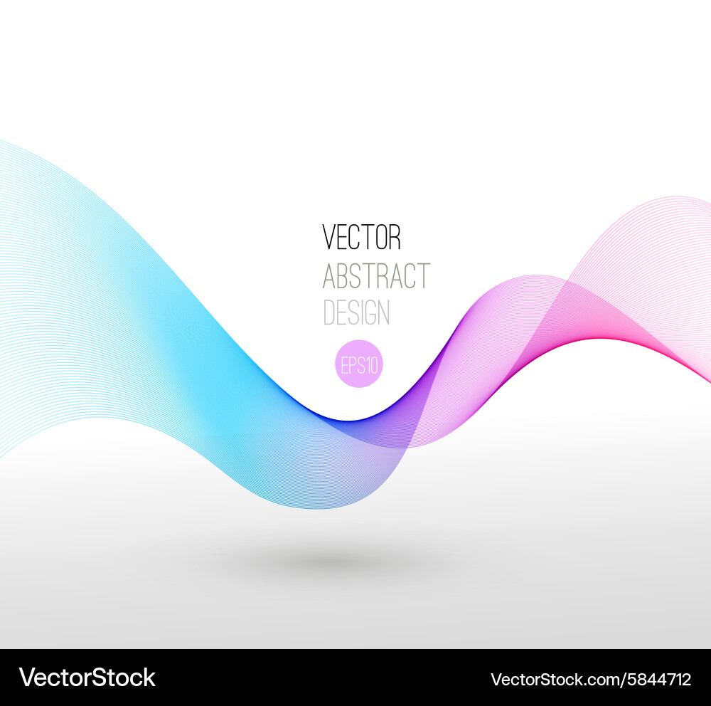 Template leaflet design with color lines vector image