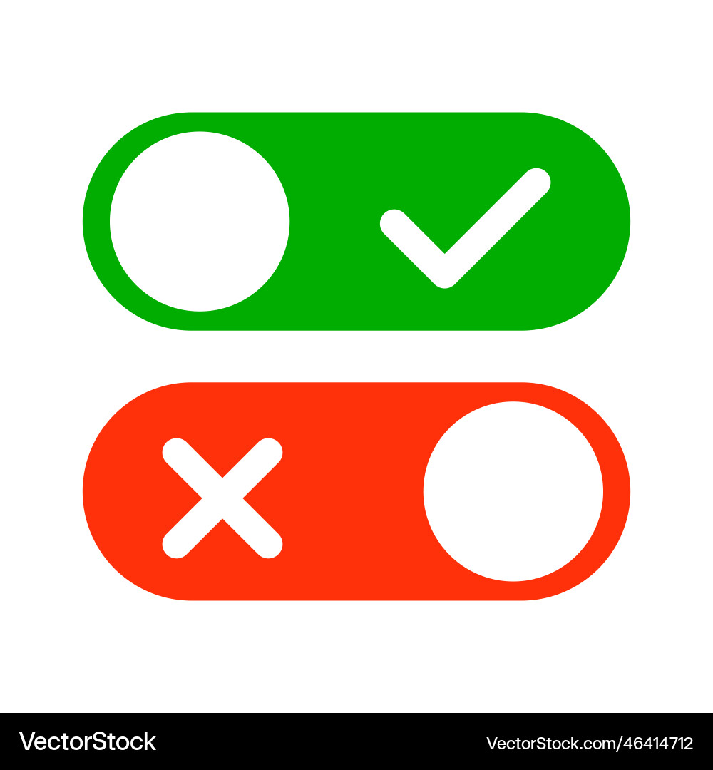 Toggle icon set Toggle icon set vector image
