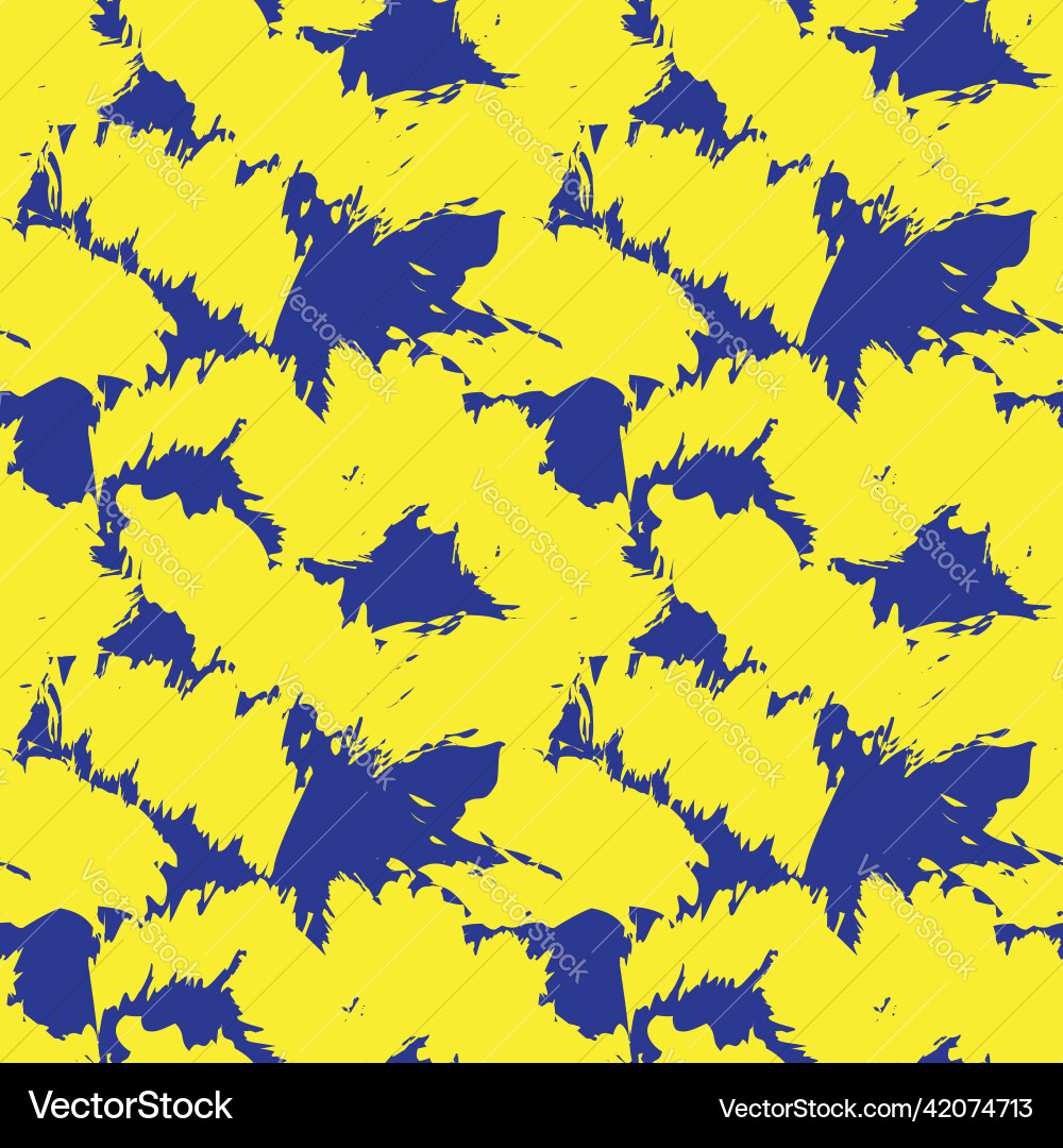 Abstract brush strokes seamless pattern design Vector Image