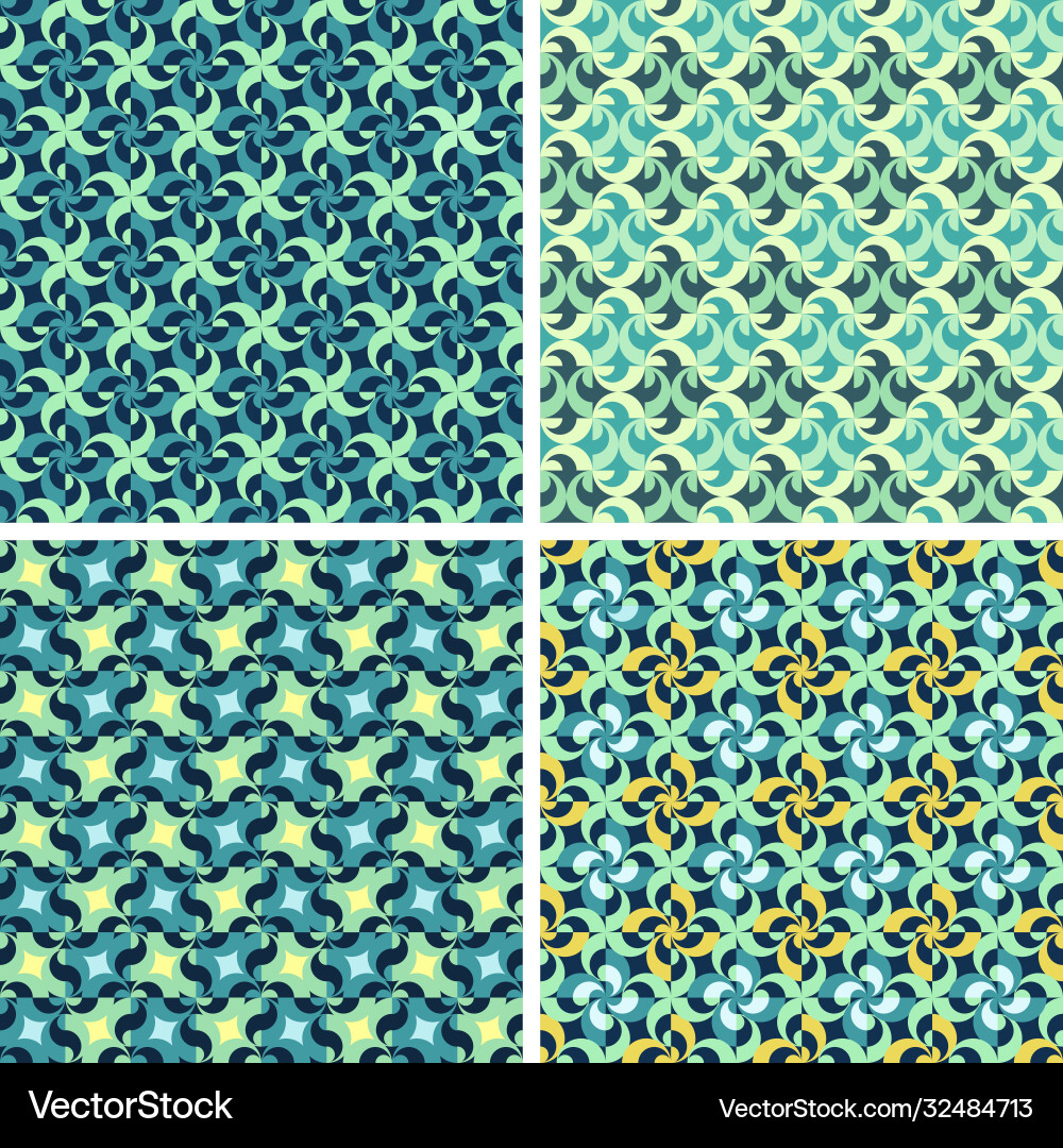Abstract geometric elements patterns set Abstract geometric elements patterns set vector image