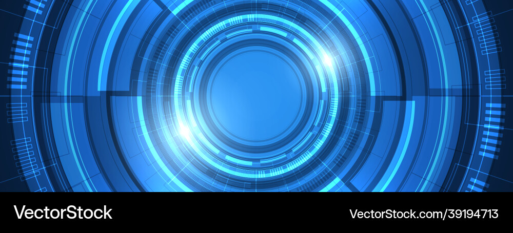 Abstract overlap circle digital background smart Abstract overlap circle digital background smart Vector Image