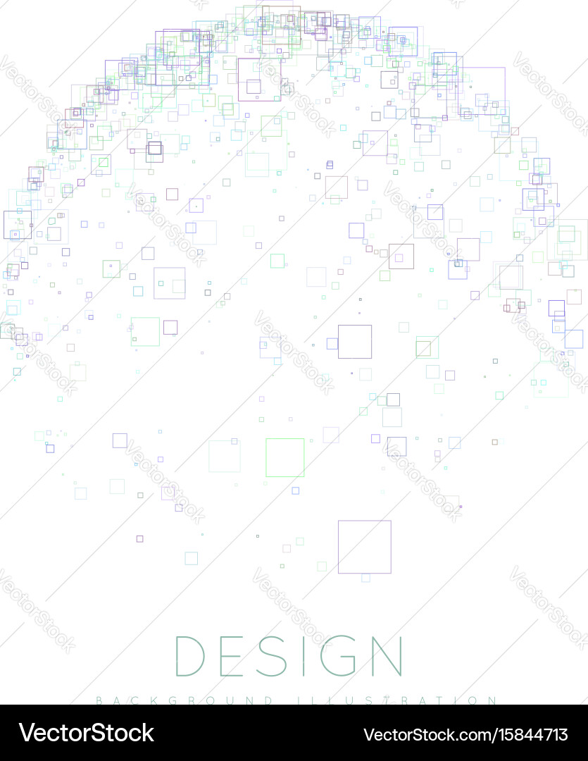 Background of the squares in a modern style Vector Image