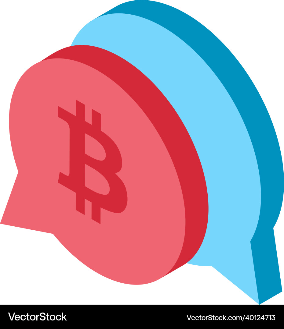Bitcoin chat (40124713) – Royalty-Free Vector | VectorStock