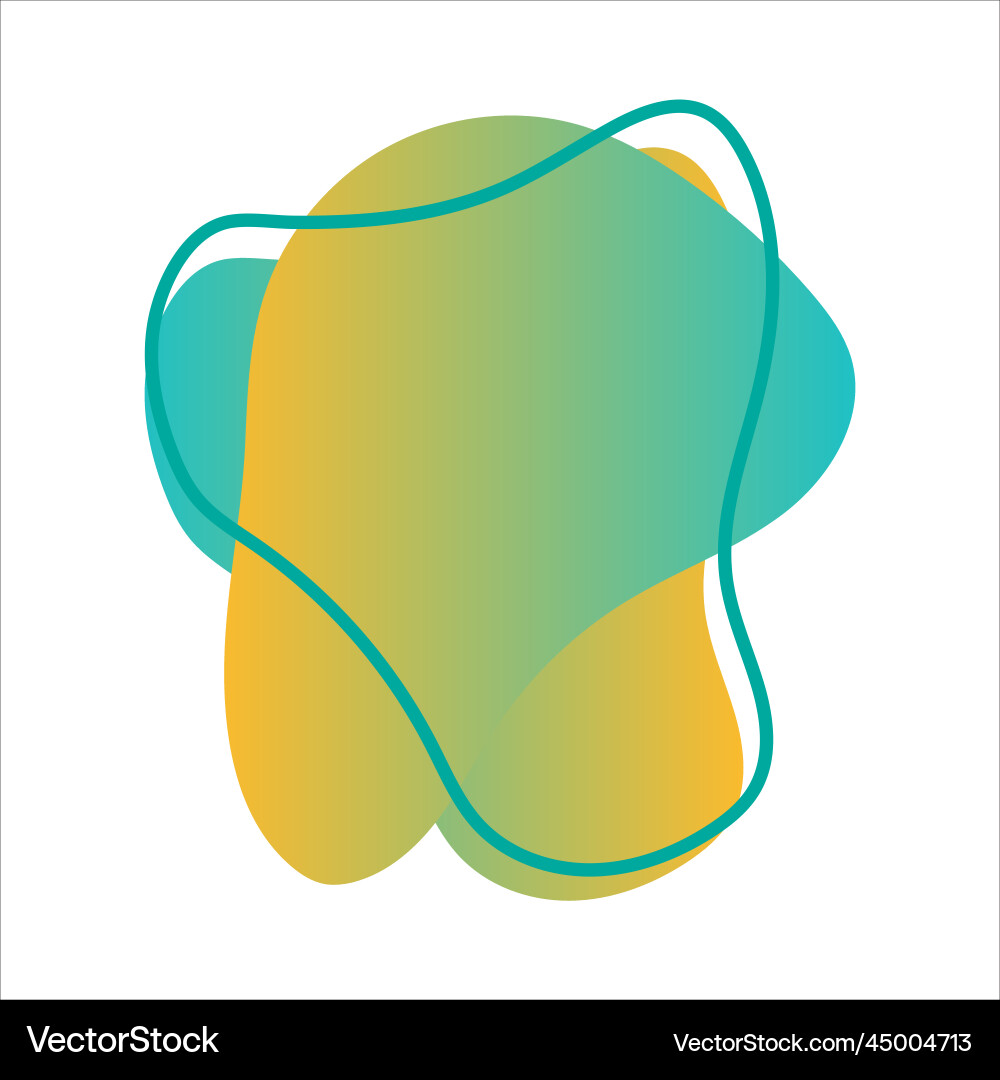 Blob gradient for template vector image