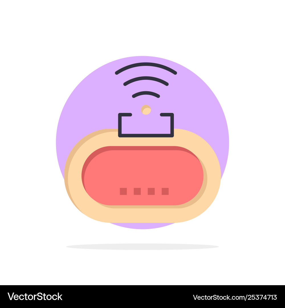 Device security wifi signal abstract circle Vector Image