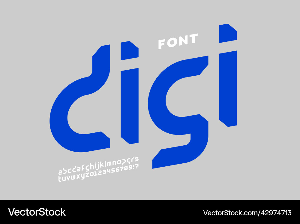 Digital style font design Digital style font design vector image
