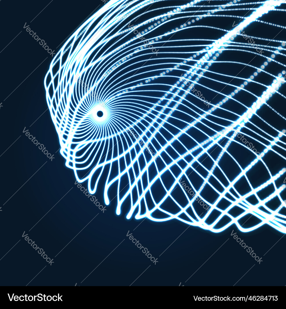 Dynamic Particle Technology Vector Image