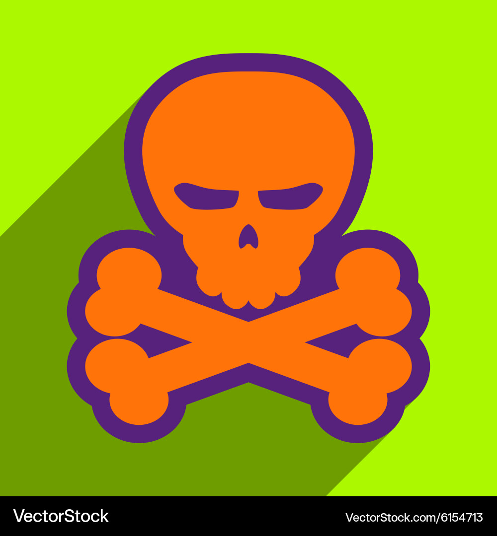 Flat with shadow icon and mobile application vector image