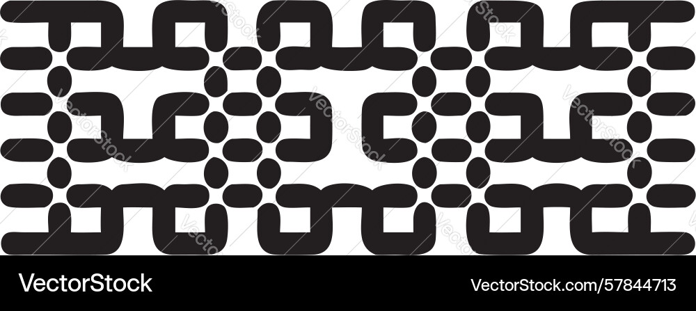 Geometric interlocking blocks seamless pattern vector image
