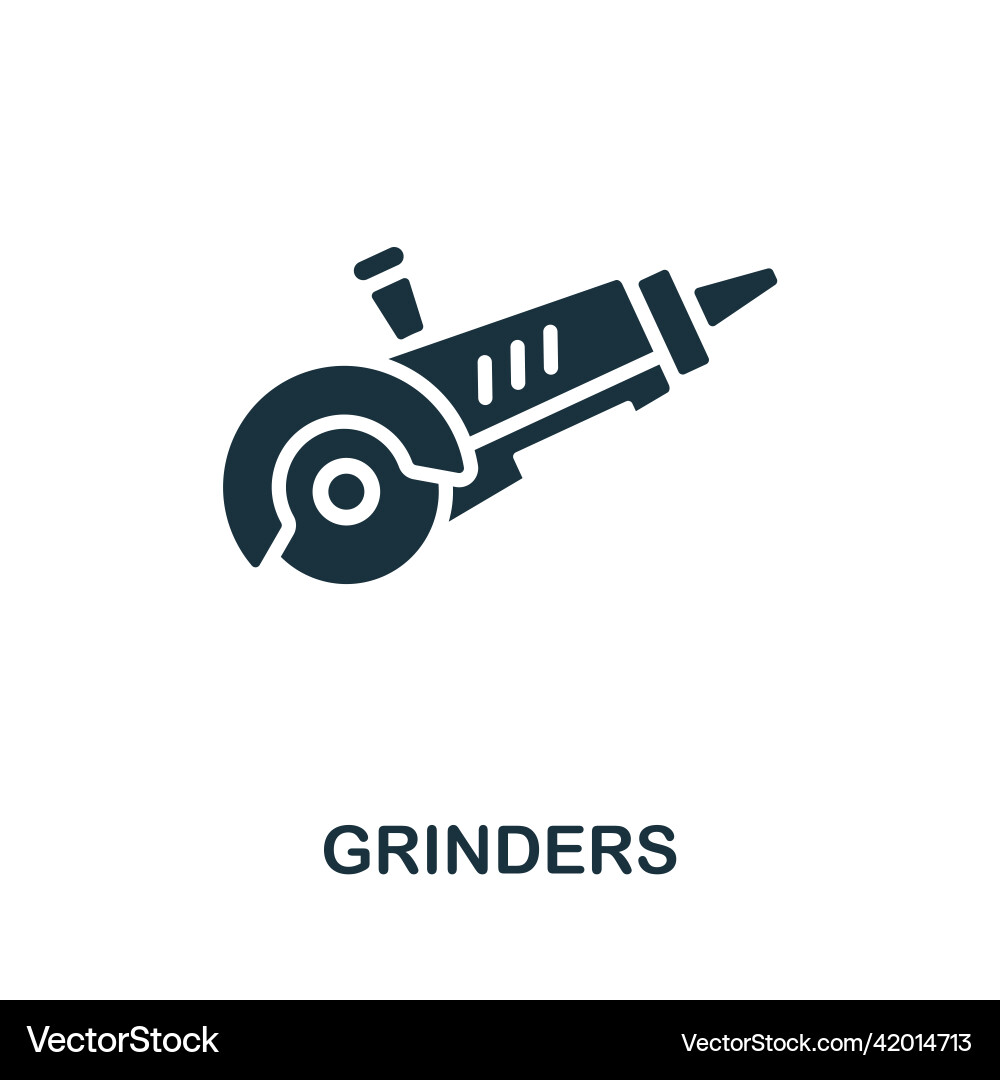 Grinders icon simple element from construction Grinders icon simple element from construction Vector Image