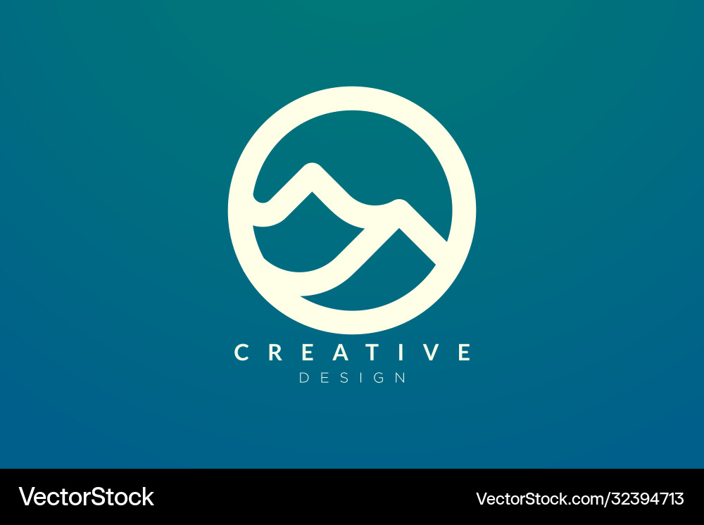 Logo design that combines circle objects Vector Image