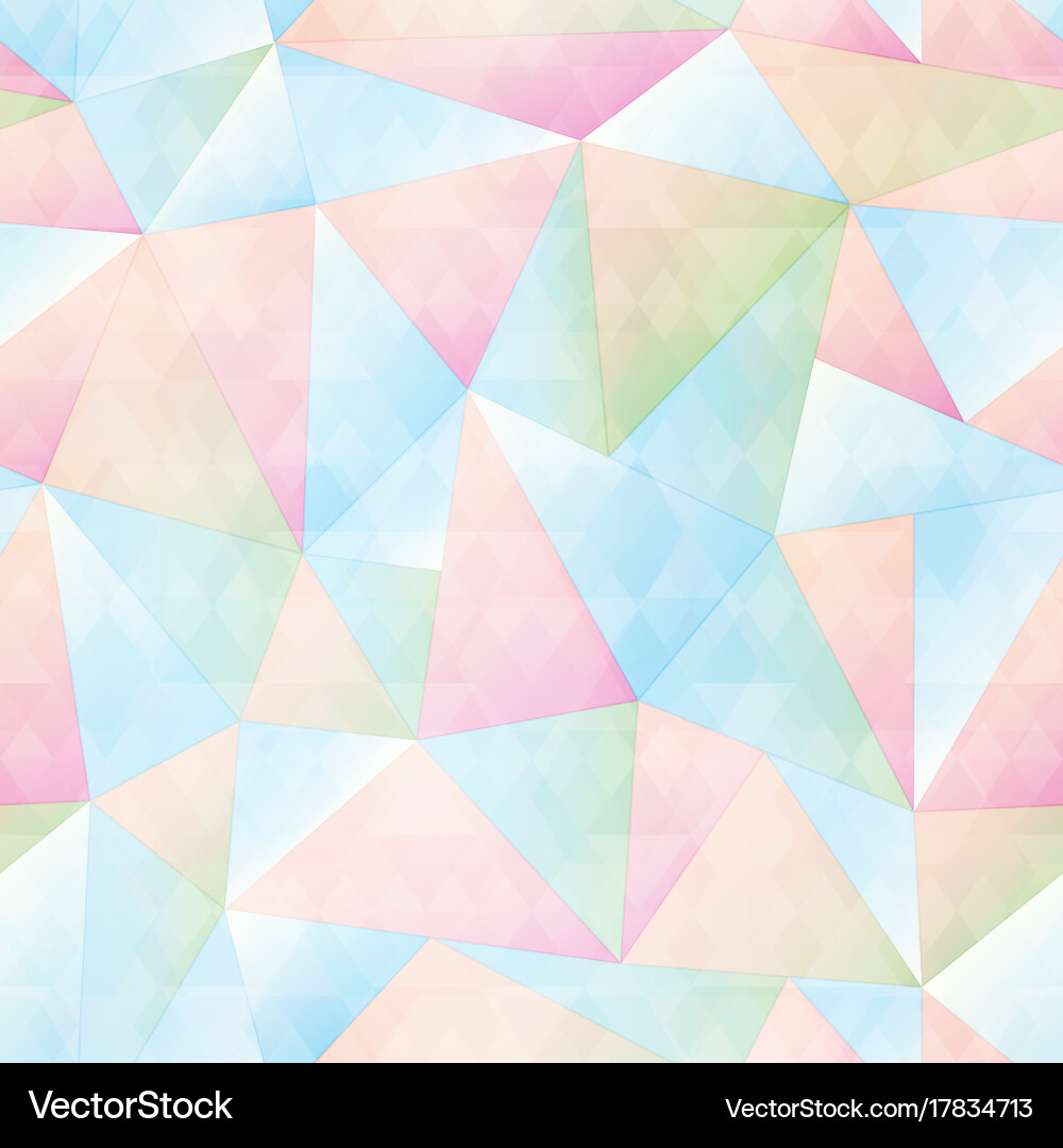 Pastel Triangle Seamless Pattern vector image