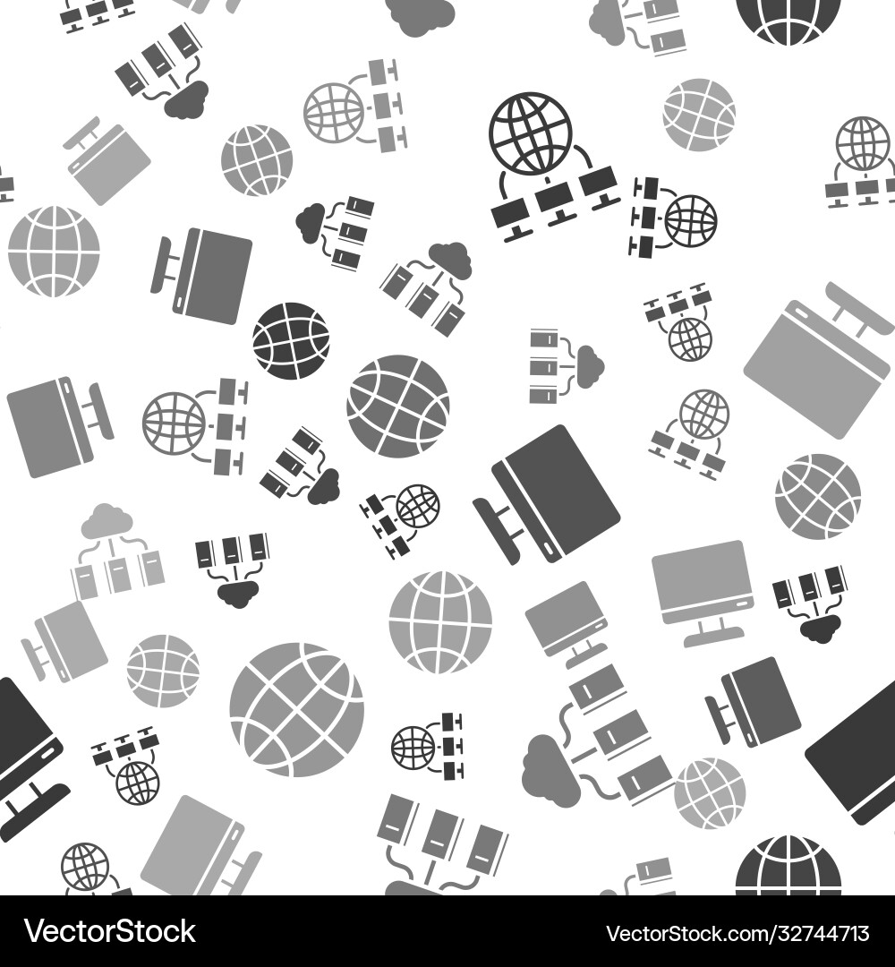Set computer network cloud or online library Set computer network cloud or online library vector image