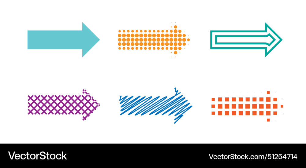 Abstract design elements arrows with geometric Vector Image