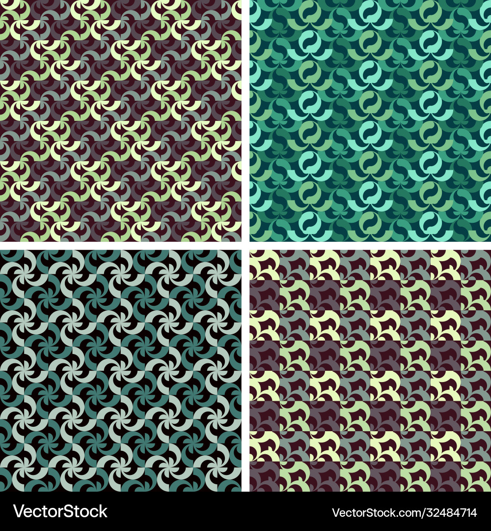 Abstract geometric elements patterns set Abstract geometric elements patterns set Vector Image