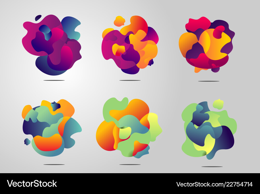 Abstract Gradient Backgrounds vector image