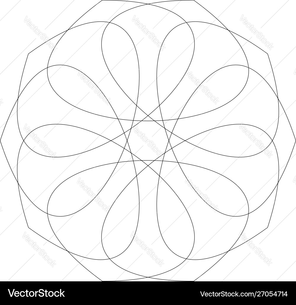 Circular geometric design elements with editable Circular geometric design elements with editable vector image