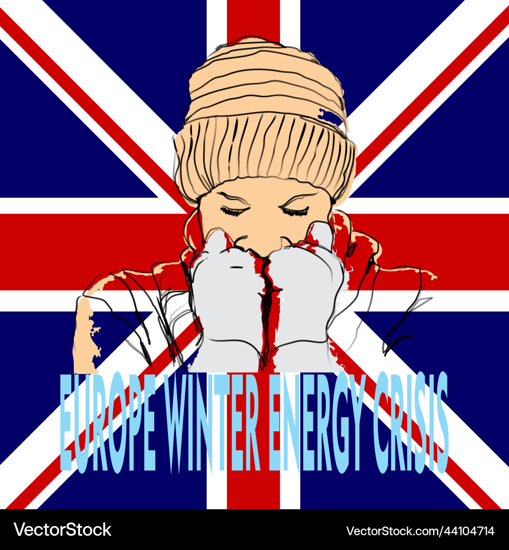 Cold expression on the background of british f Cold expression on the background of british f vector image
