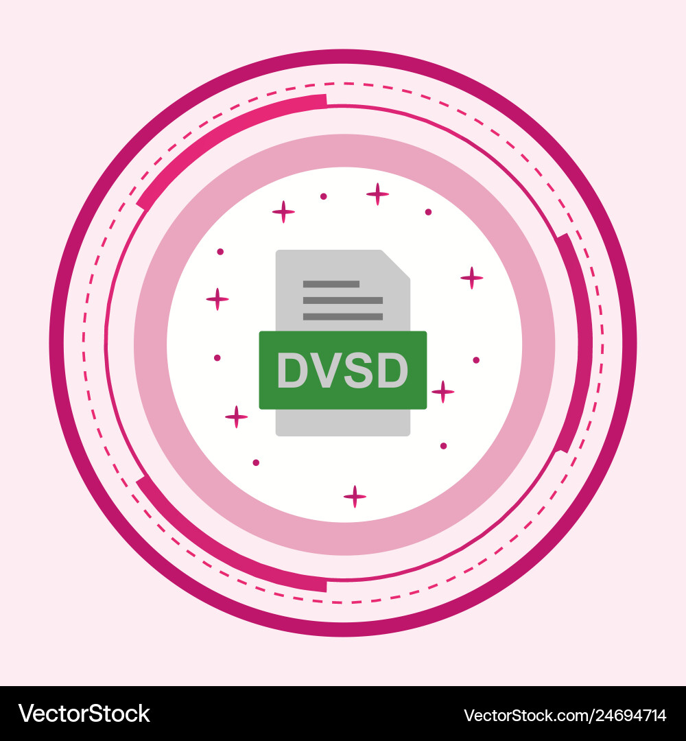 Dvsd file document icon vector image