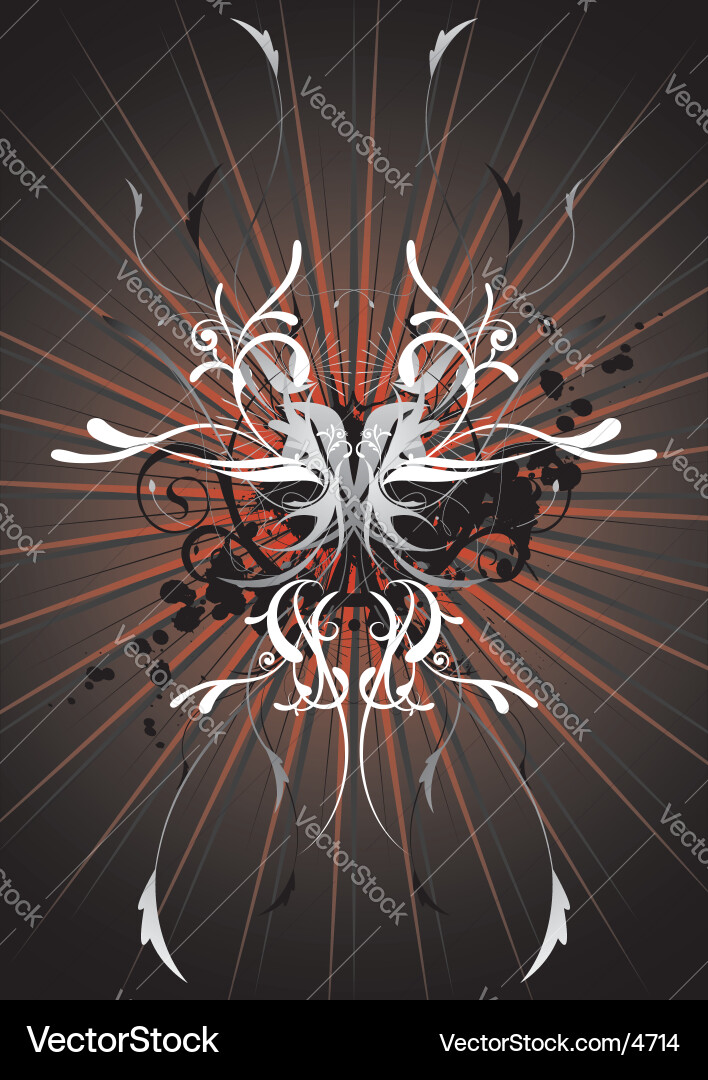 Dynamic Curl Abstract Art vector image