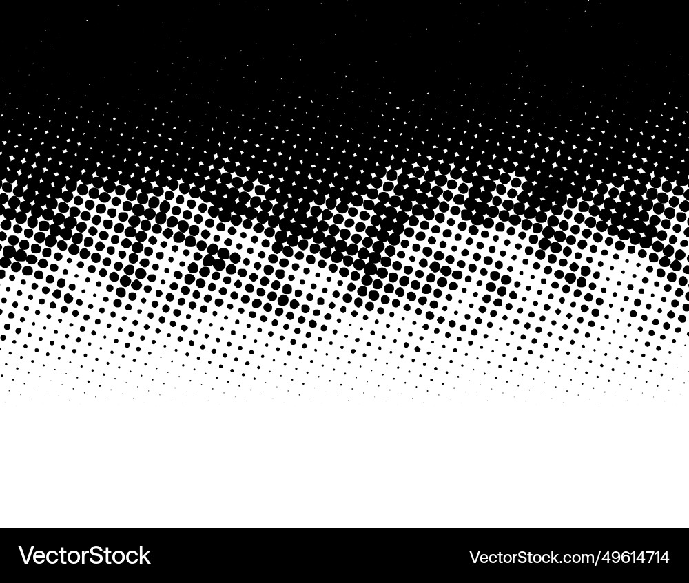 Gradient rough halftone texture overlay black Gradient rough halftone texture overlay black vector image