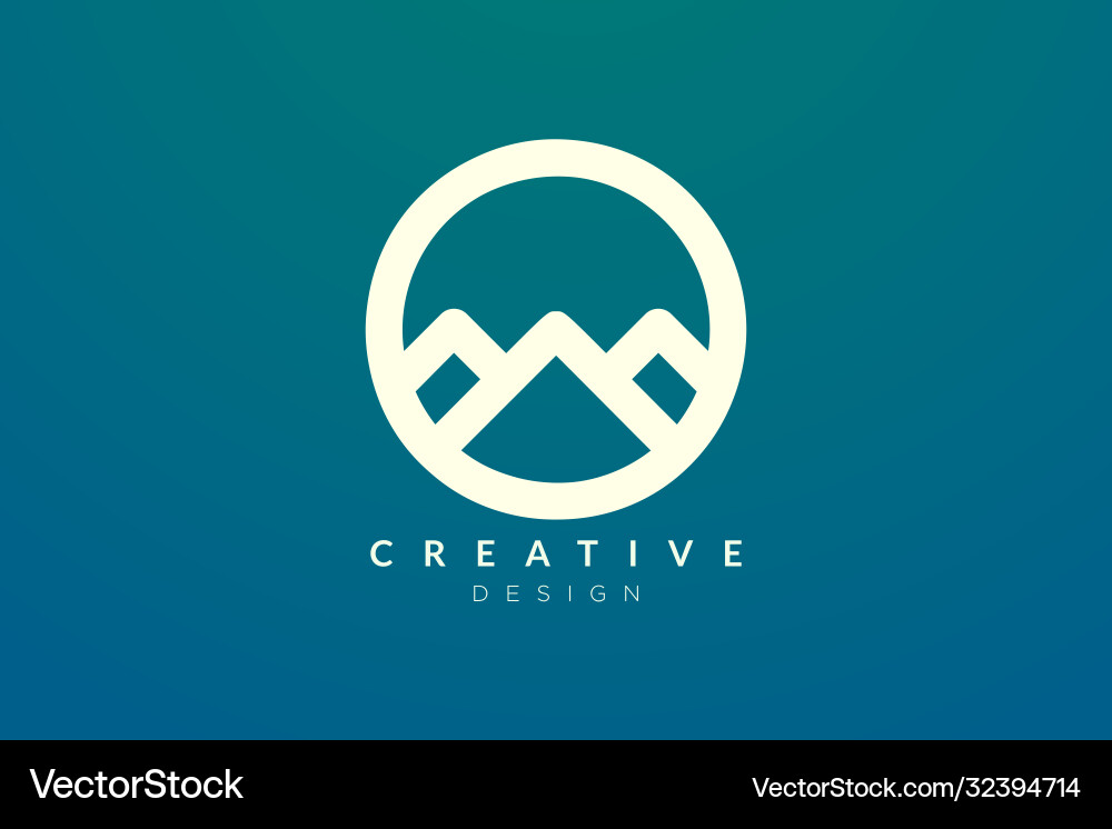 Logo design that combines circle objects Vector Image