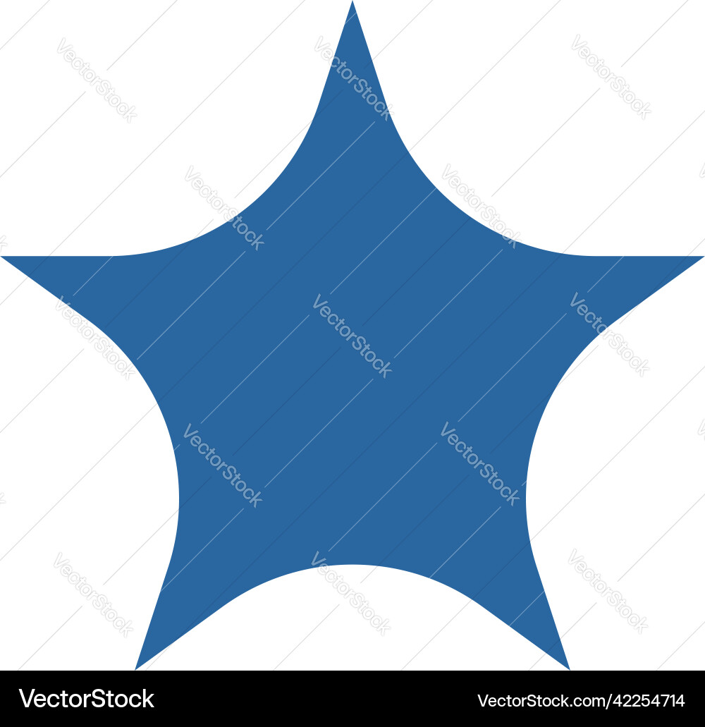 Star shape icon element Star shape icon element vector image
