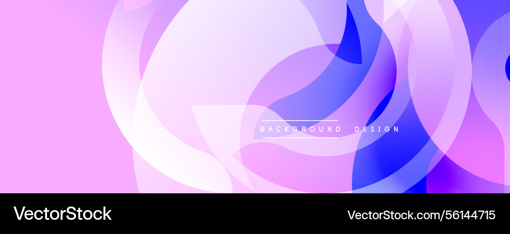 Abstract design overlapping circles create Vector Image