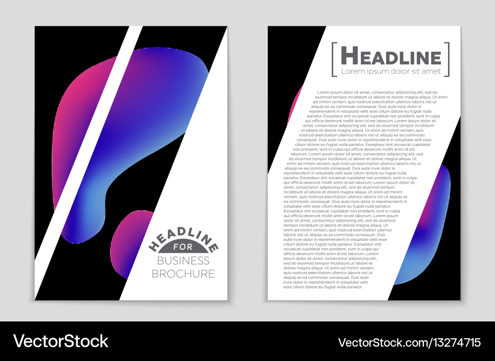 Abstract layout background set for art vector image