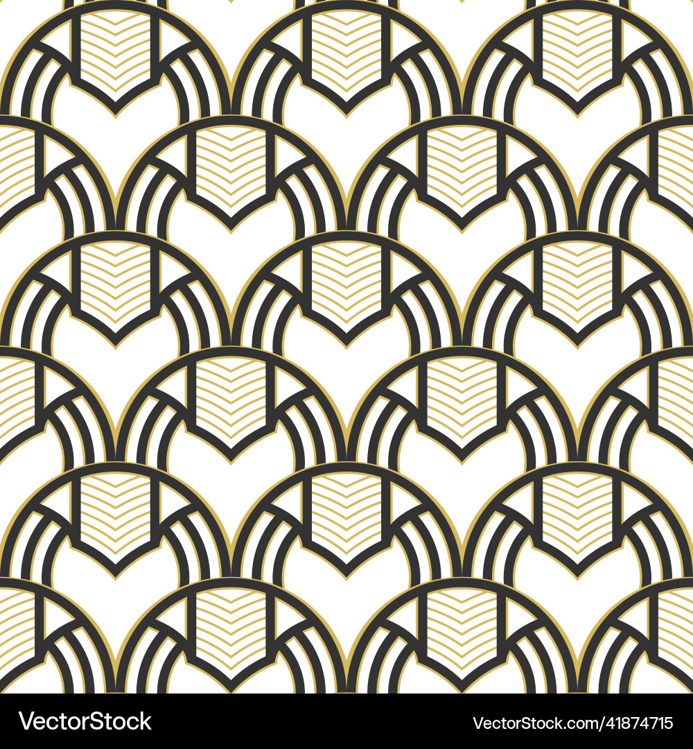 Abstract seamless pattern in art deco style Abstract seamless pattern in art deco style vector image