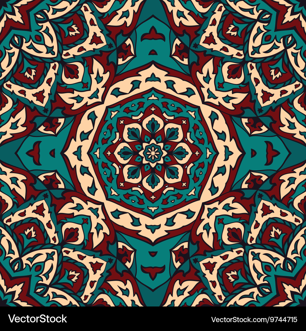Colorful ethnic pattern Royalty Free Vector Image
