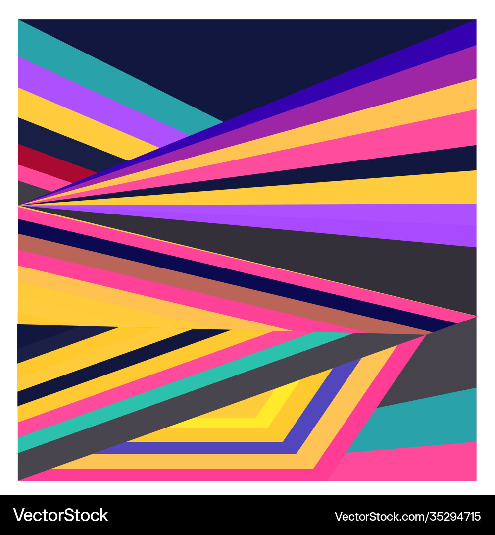 Colorful geometric and curve background pattern Vector Image
