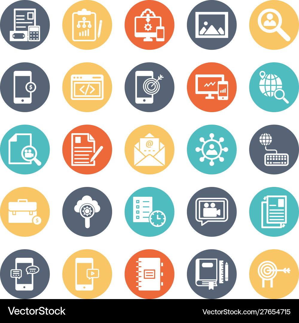 Digital system icons set every single icon Vector Image