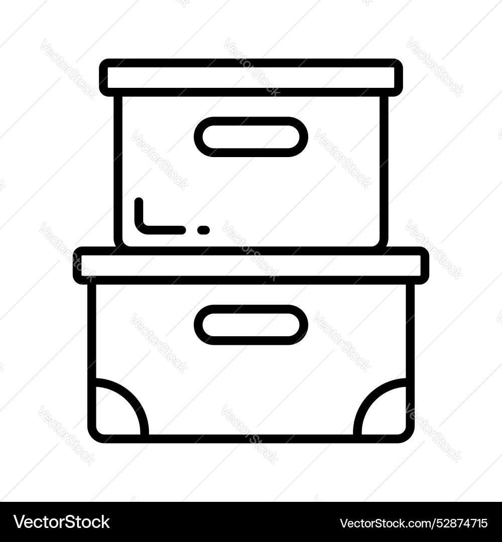 File boxes design ready to use in websites Vector Image
